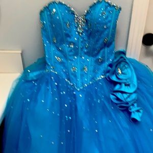 Blue Prom or Quinceanera  dress